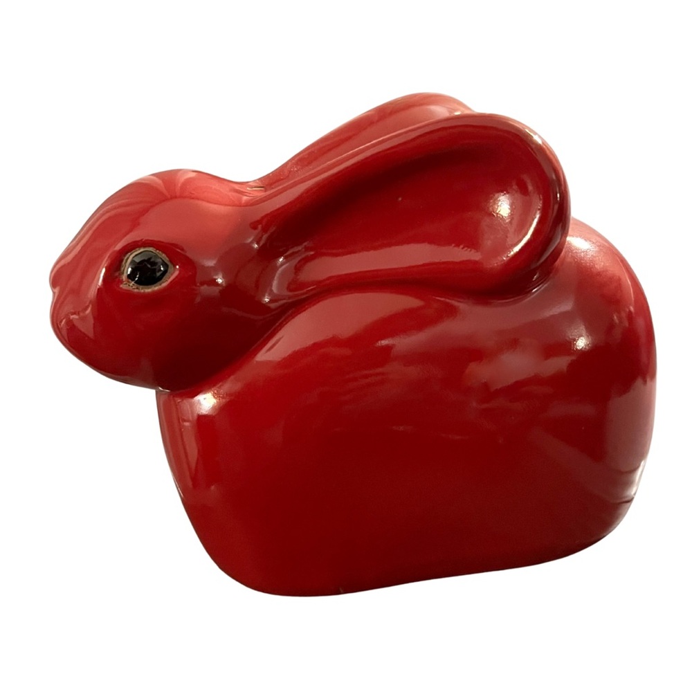 Vintage Terracotta Bunny Figurine